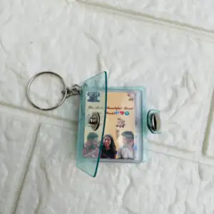 Transparent Mini Photo Album Keychain 15 Photos 3